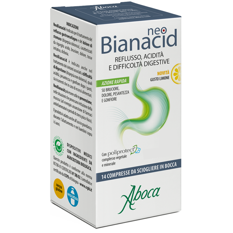 NeoBianacid 14 compresse gusto limone Aboca
