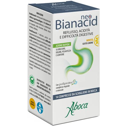 NeoBianacid 14 compresse gusto limone Aboca