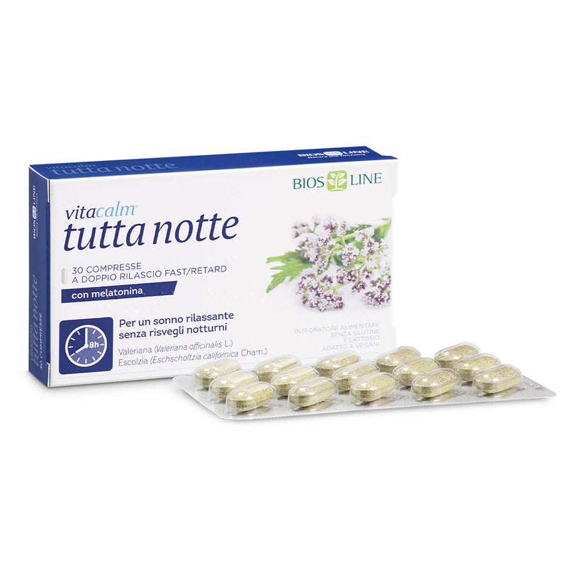 Biosline Vitacalm tutta notte melatonina
