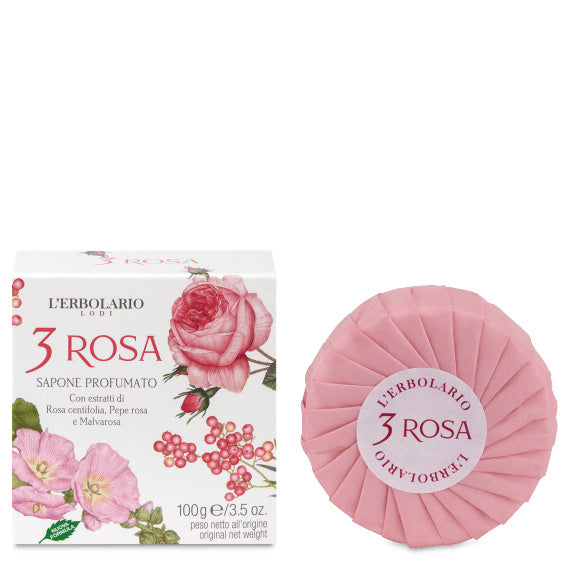 Erbolario 3 Rosa Sapone profumato