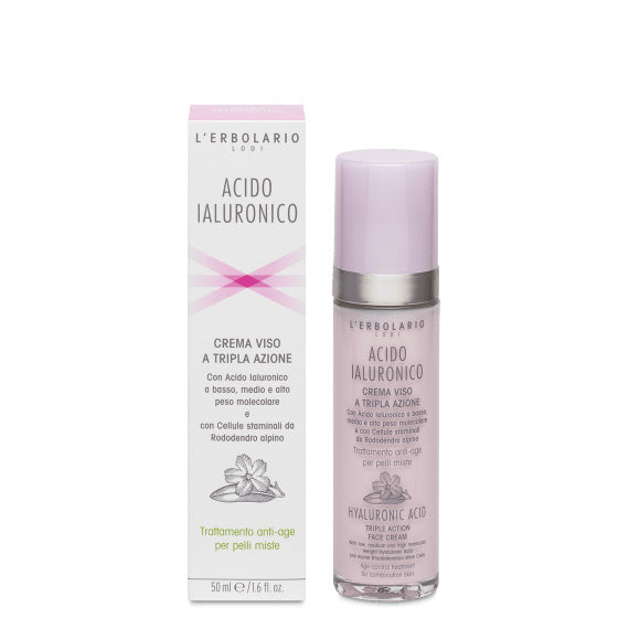 Acido Ialuronico - Crema Viso per Pelli Miste Acido Ialuronico