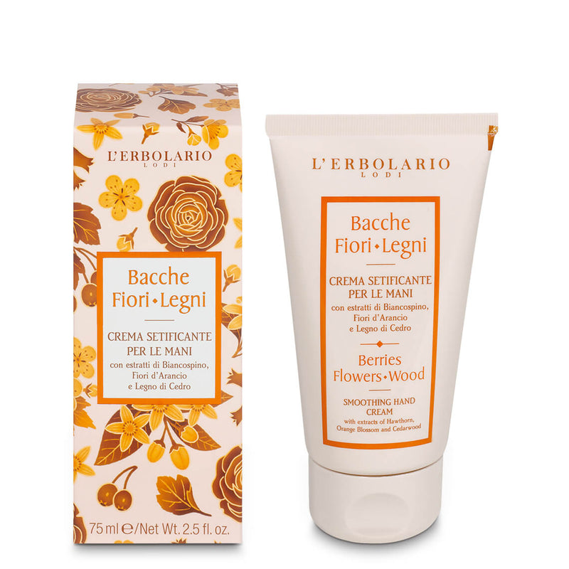 Erbolario Bacche Fiori Legni Crema setificante per le mani