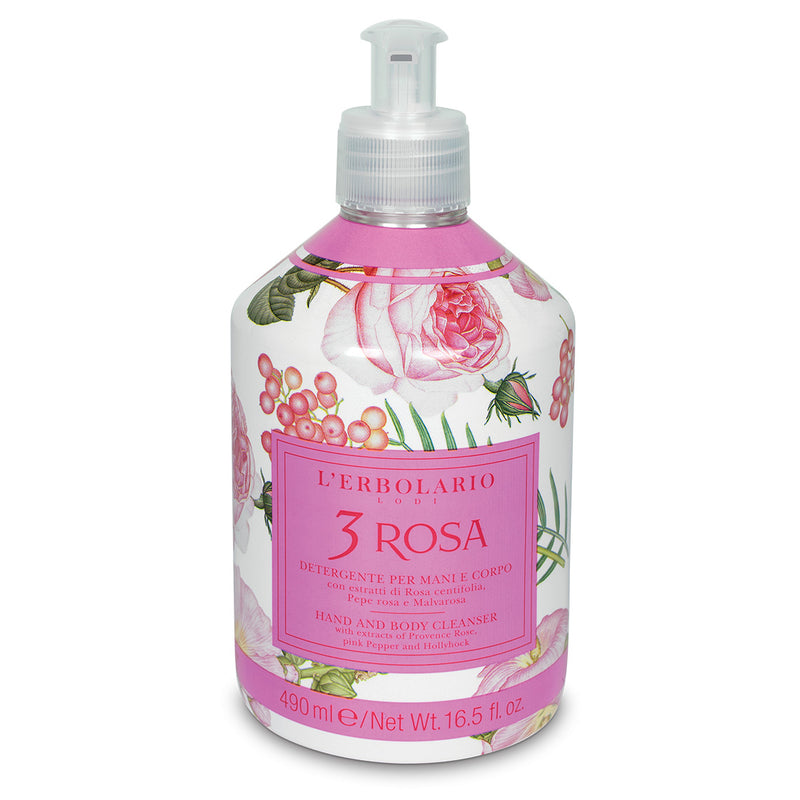 Erbolario Detergente mani e corpo 3 rosa