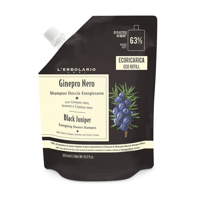 Erbolario Ginepro nero shampoo doccia ricarica