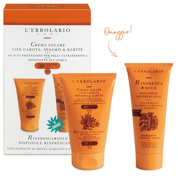 Erbolario Kit Crema Solare per Pelli Ultrasensibili SPF 30