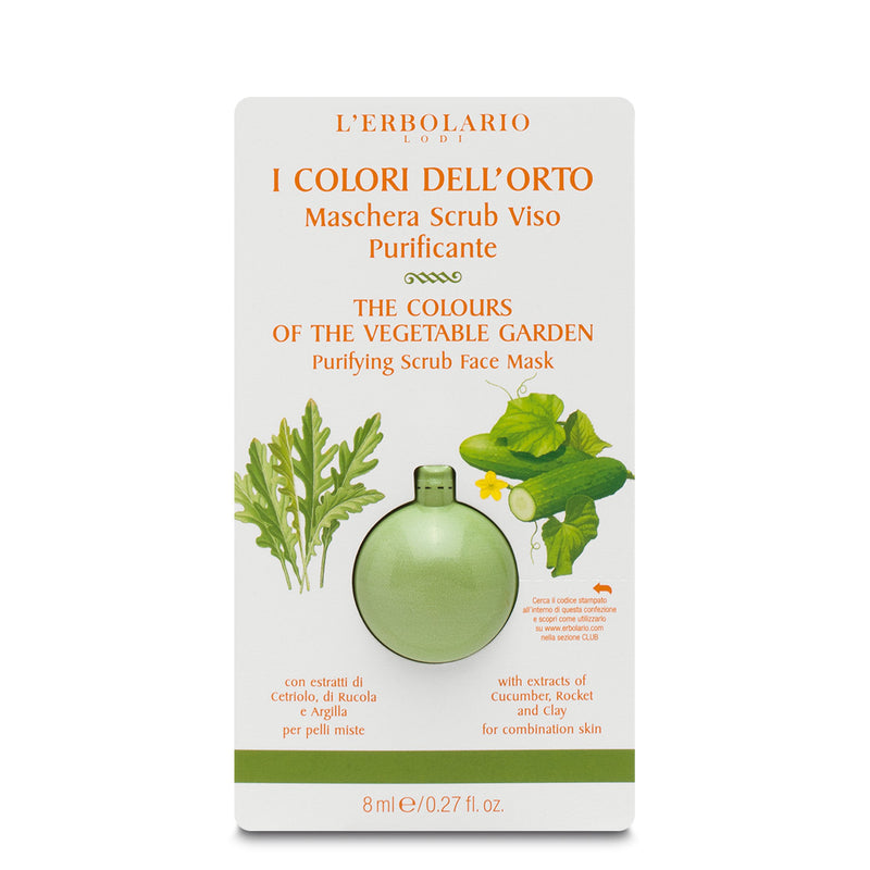 Erbolario Orto verde Maschera scrub viso purificante