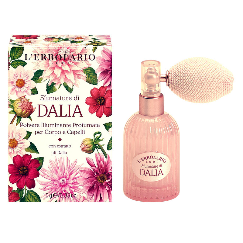 Erbolario Polvere illuminante per corpo e capelli sfumature di dalia