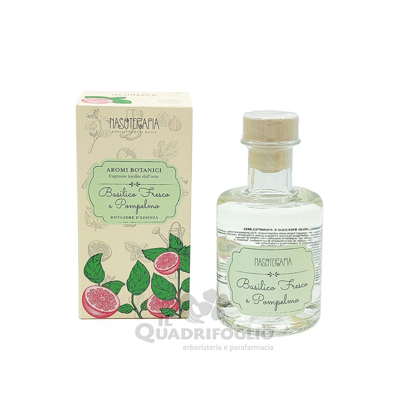 Nasoterapia Diffusore a bastoncini Basilico fresco e Pompelmo