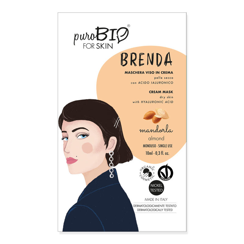 Puro bio Maschera crema Brenda mandorla
