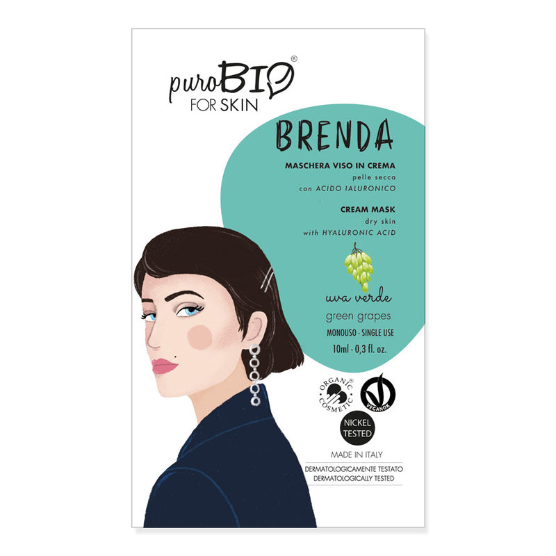 Puro bio Maschera crema Brenda uva verde