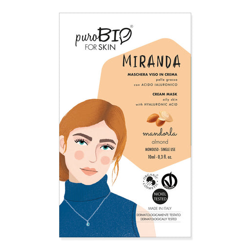 Puro bio Maschera crema Miranda mandorla