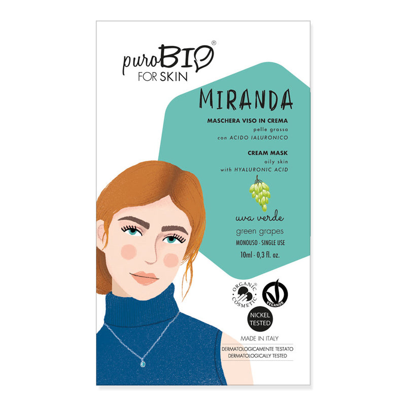 Puro bio Maschera crema Miranda uva verde